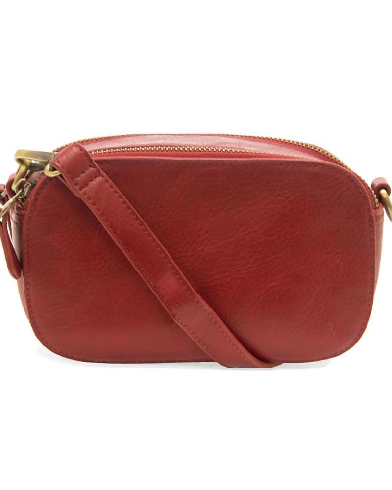 Front of a size O/S Layne Mini Crossbody Bag in Scarlet in Scarlet by Joy Susan. | dia_product_style_image_id:331783